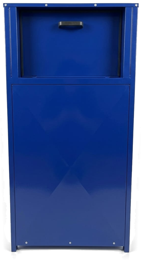 Contenedor de gestión de residuos azul